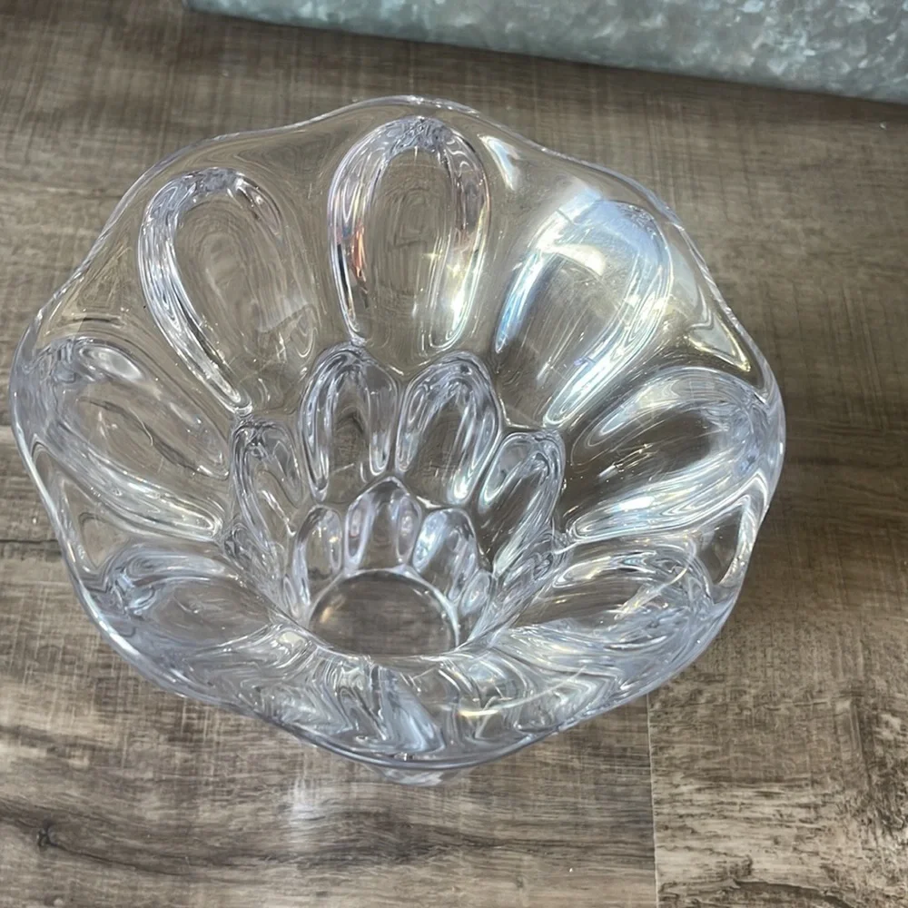 Vintage Art Vannes France Crystal Bubble vase